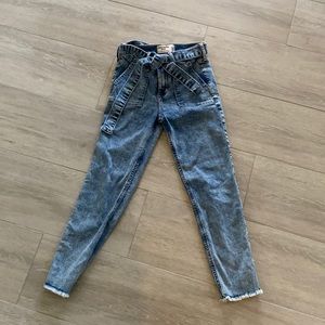 Abercrombie 1892 kids high rise ankle skinny jeans